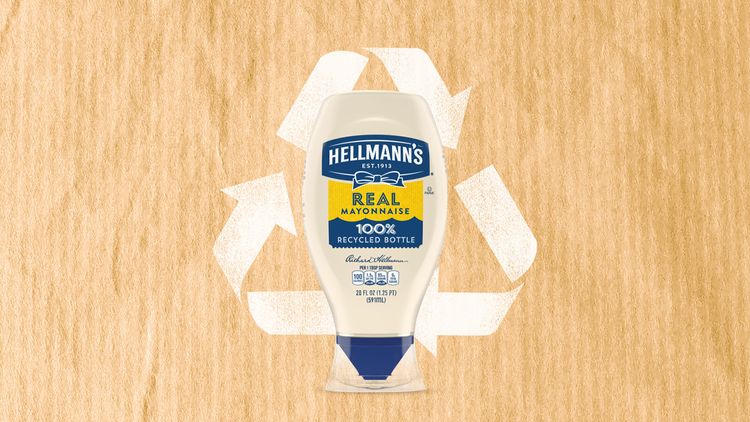 Picture of bottle of Hellmann's mayonnaise