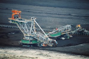 An open-cast coal mine