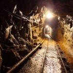 A tunnel in a deep mine